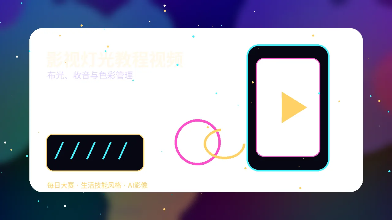 每日大赛每日大赛影视灯光视频教程封面